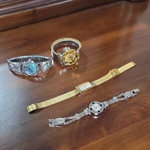 Elegant Silver and Gold Women's Jewelry Set